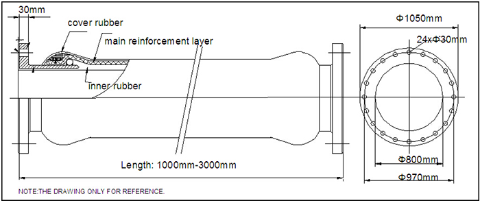 Drawing for DN800 Dredging Discharge Rubber Hose.jpg